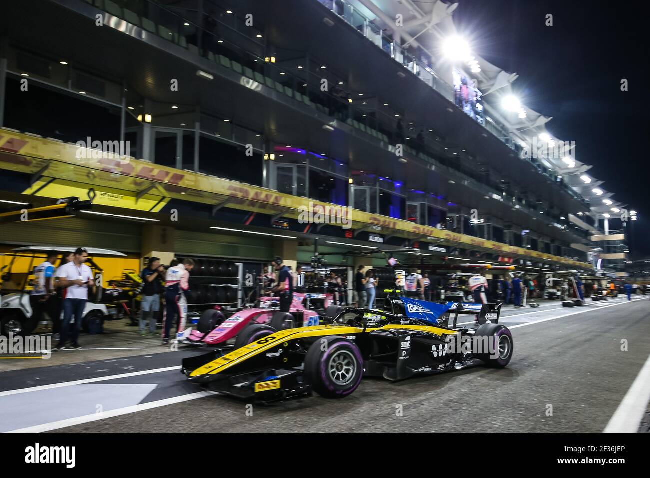 08 GHIOTTO Luca, Uni Virtuosi Racing, Action während der FIA 2019 Formel 2 Meisterschaft, Abu Dhabi Grand Prix vom 29. Bis 30. November in Yas Marina - Foto Sebastiaan Rozendaal / DPPI Stockfoto