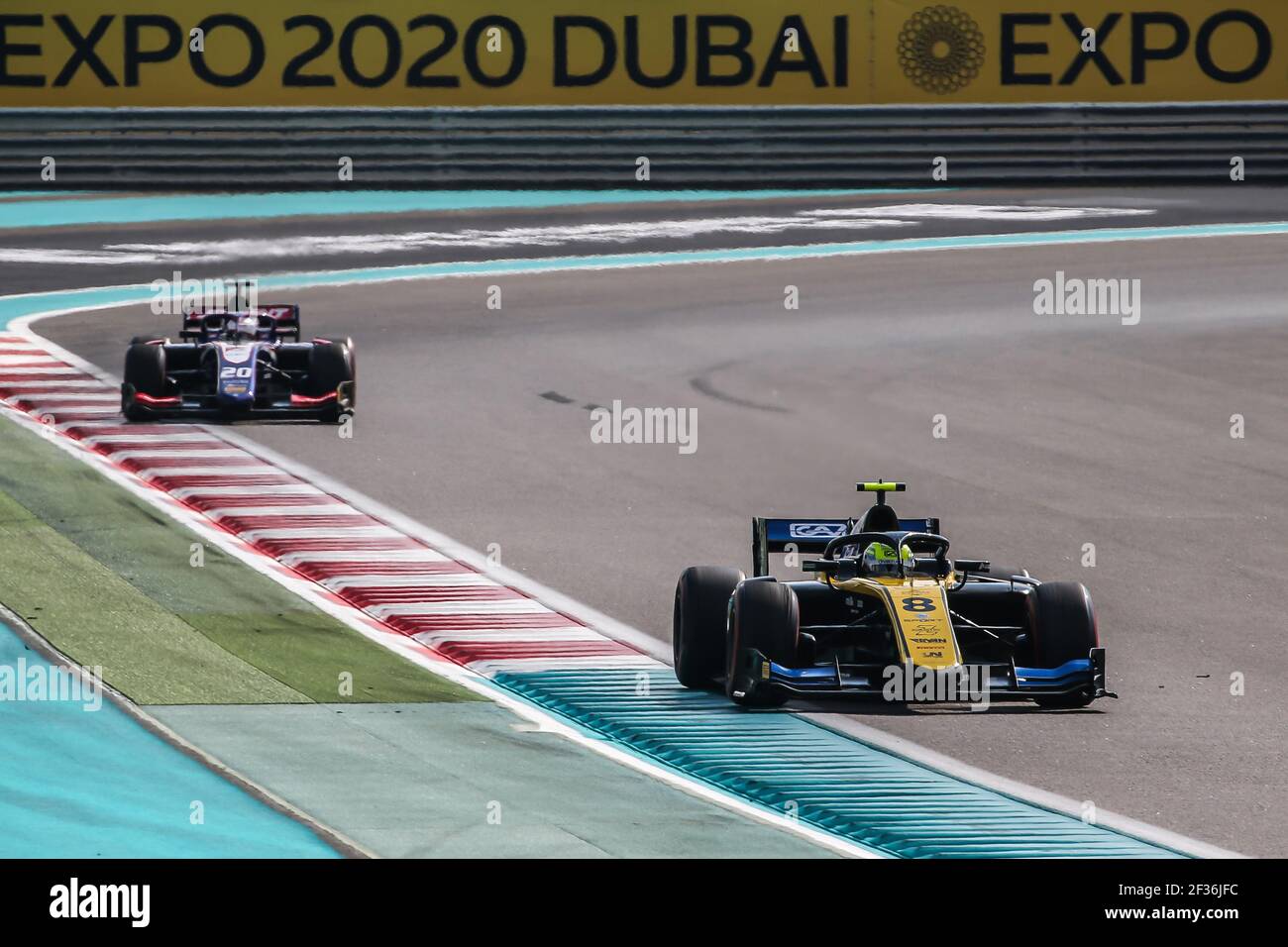 08 GHIOTTO Luca, Uni Virtuosi Racing, Action während der FIA 2019 Formel 2 Meisterschaft, Abu Dhabi Grand Prix vom 29. Bis 30. November in Yas Marina - Foto Sebastiaan Rozendaal / DPPI Stockfoto