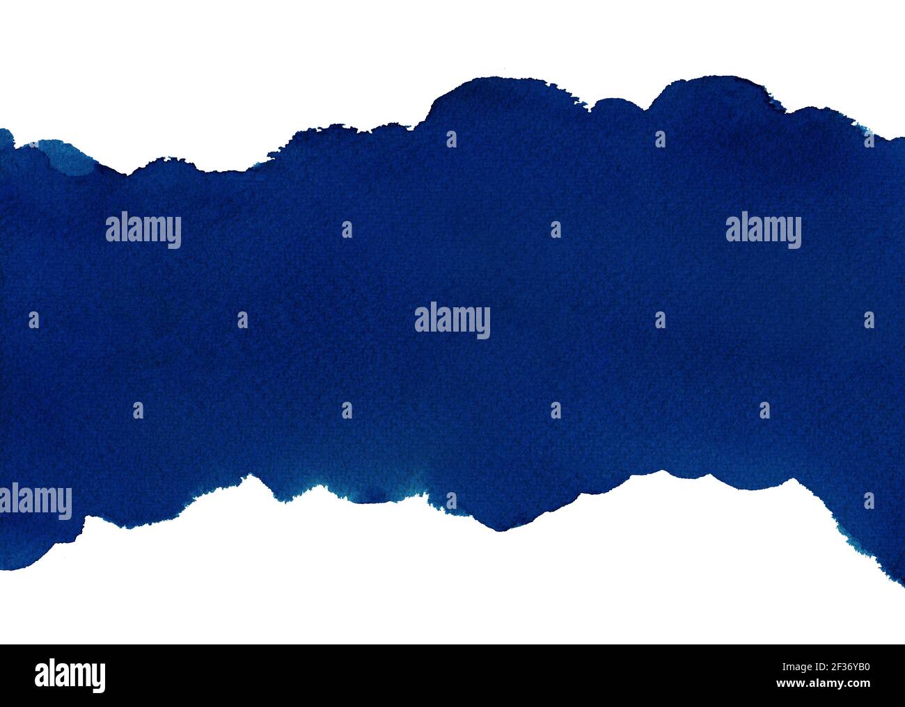 Dunkelblauer abstrakter Aquarellhintergrund für Texturen Hintergründe und Web-Banner Design. Abstrakter Hintergrund mit Pinselstrich blauen Farben. Stockfoto
