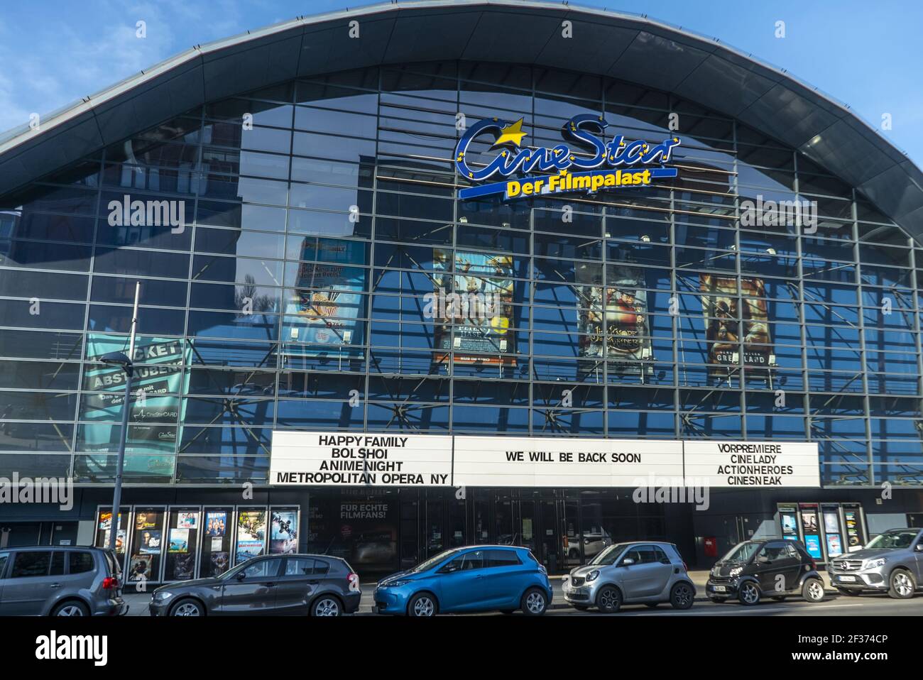 CineStar Kino in Berlin Tegel - STADT BERLIN, DEUTSCHLAND - 11. MÄRZ 2021  Stockfotografie - Alamy