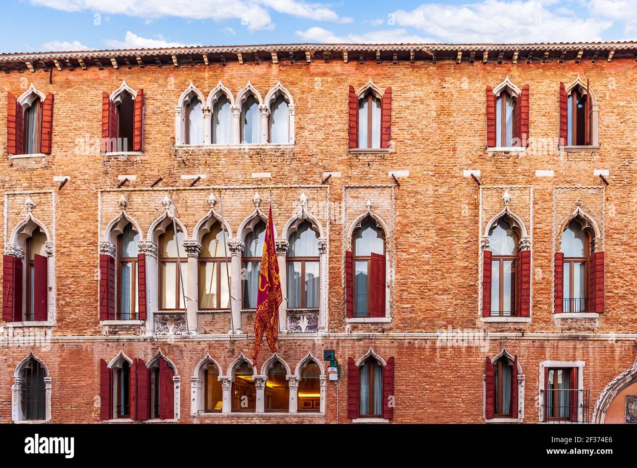 Venezianische Renaissance Fassade in Venedig in Venetien, Italien Stockfoto