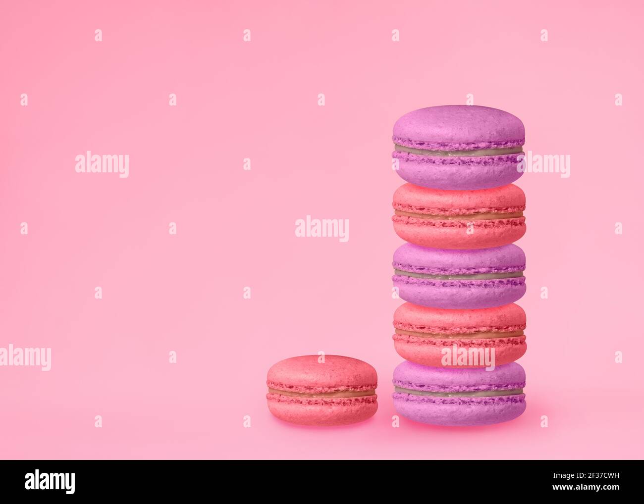 French Biscuits Foto-Vorlage mit Platz für die Kopie Stockfoto