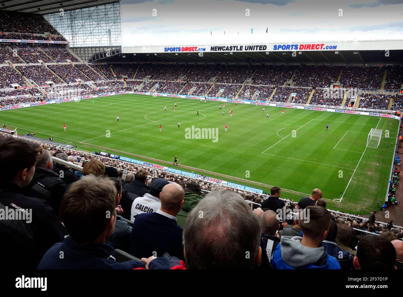 Newcastle United Fc Blick Auf Die St James Park Fussball Stadion In Der Stadt Newcastle Upon Tyne Tyne Und Wear England Grossbritannien Stockfotografie Alamy