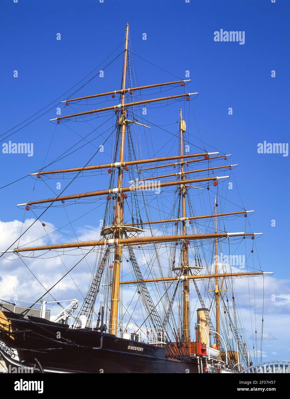 Kapitän Scotts HMS. Entdeckung zu versenden, Victoria Dock, Dundee, Stadt Dundee, Schottland, Vereinigtes Königreich Stockfoto