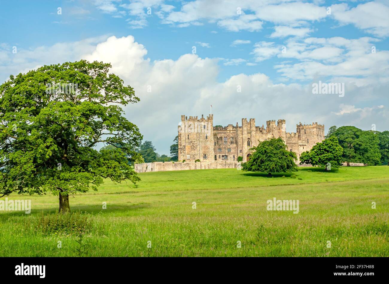 Raby Castle in der Nähe von Staindrop in der Grafschaft Durham in England Stockfoto