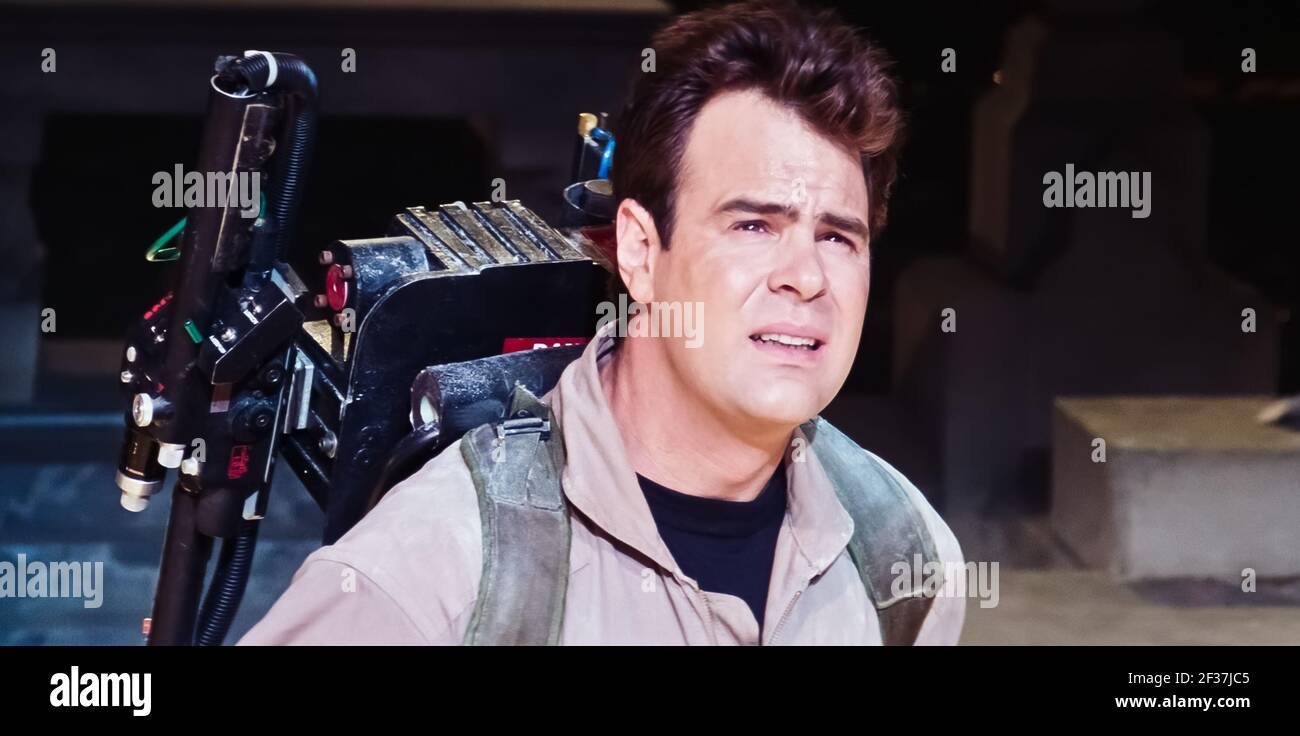 USA. Dan Aykroyd im (C)Columbia Pictures Film: Ghostbusters (1984). Plot: Drei ehemalige Parapsychologie Professoren eingerichtet Shop als einzigartige Geist Entfernung Service. Ref.: LMK110-J6943-040321 geliefert von LMKMEDIA. Nur Redaktionell. Landmark Media ist nicht der Urheberrechtsinhaber dieser Film- oder TV-Standbilder, bietet aber einen Service nur für anerkannte Medien. pictures@lmkmedia.com Stockfoto