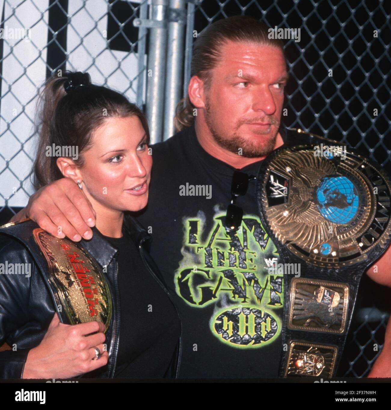 Stephanie McMahon & Triple HH 2000 Foto von John Barrett/PHOTOlink Stockfoto