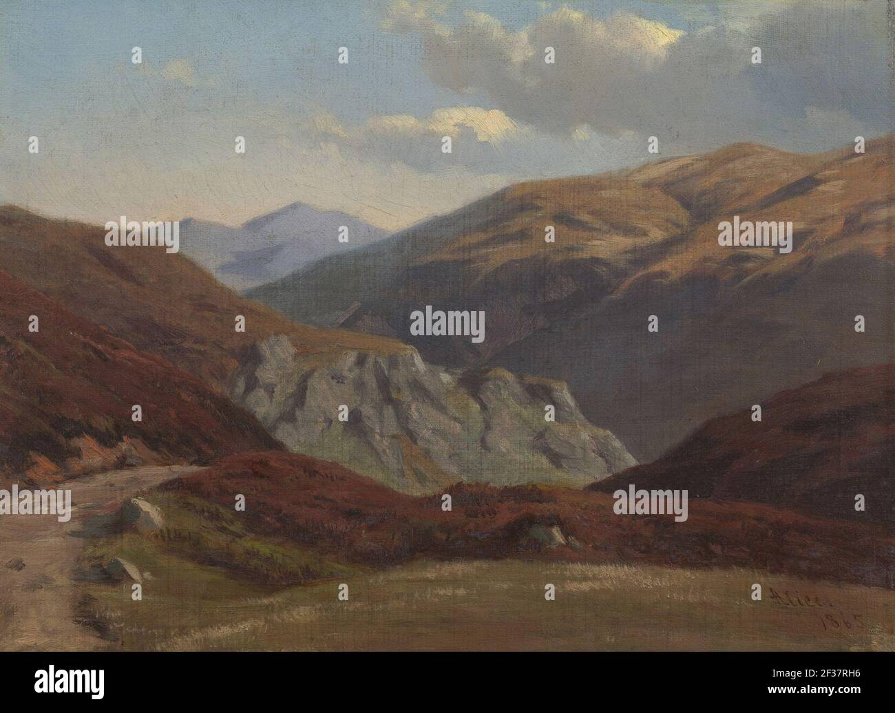 Prinzessin Alice, Großherzogin von Hessen ^ bei Rhein, Gemahlin Ludwig IV., Großherzog von Hessen ^ bei Rhein (1843-78) - Lochnagar aus dem Sluggan Stockfoto