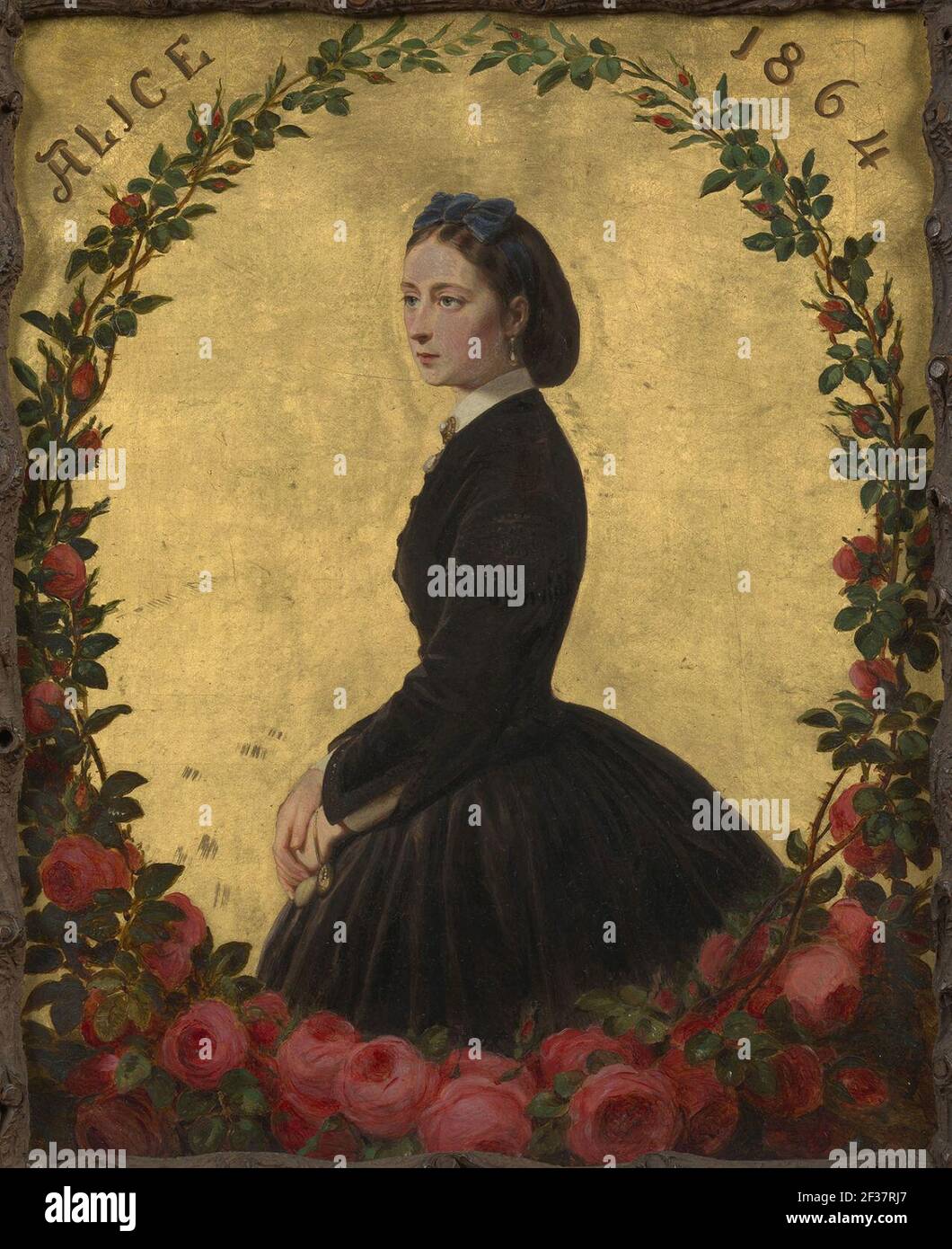 Prinzessin Alice, Großherzogin von Hessen ^ bei Rhein, Gemahlin Ludwig IV., Großherzog von Hessen ^ bei Rhein (1843-78) - Porträt des Künstlers Stockfoto