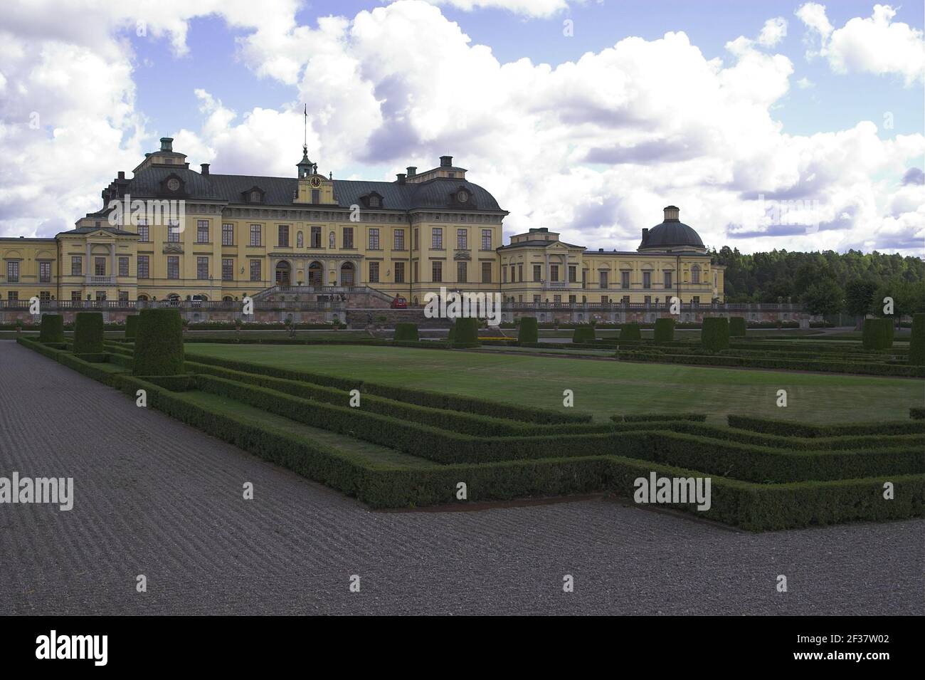 Drottningholm, Stockholm, Schweden, Schweden; Schloss Drottningholm - Gesamtansicht; Schloss Drottningholm - Gesamtansicht; Pałac Królewski Stockfoto