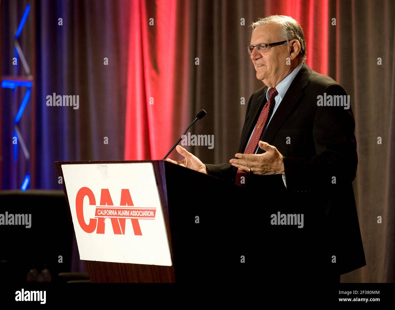 16. Dezember 2012, San Francisco, Kalifornien, USA: Keynote Speaker Sheriff Joe Arpaio auf der jährlichen Convention der California Alarm Association. (Bild: © Nicholas Koon/ZUMA Wire) Stockfoto