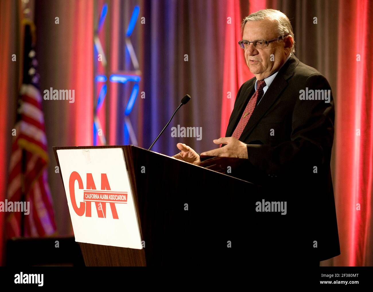 16. Dezember 2012, San Francisco, Kalifornien, USA: Keynote Speaker Sheriff Joe Arpaio auf der jährlichen Convention der California Alarm Association. (Bild: © Nicholas Koon/ZUMA Wire) Stockfoto