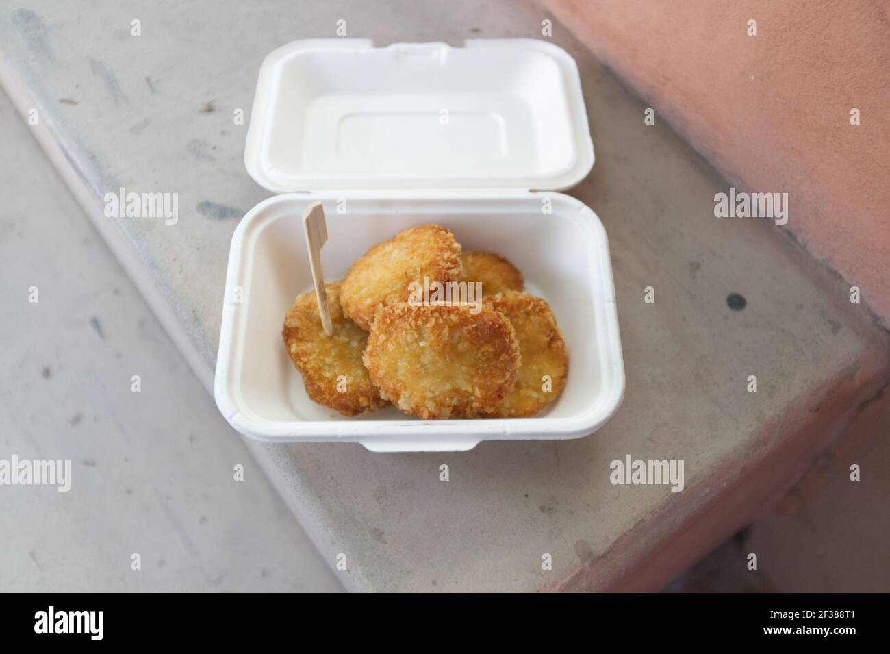Tod man Kung oder Shrimp Pfannkuchen in Paket, thailändische Küche Stockfoto