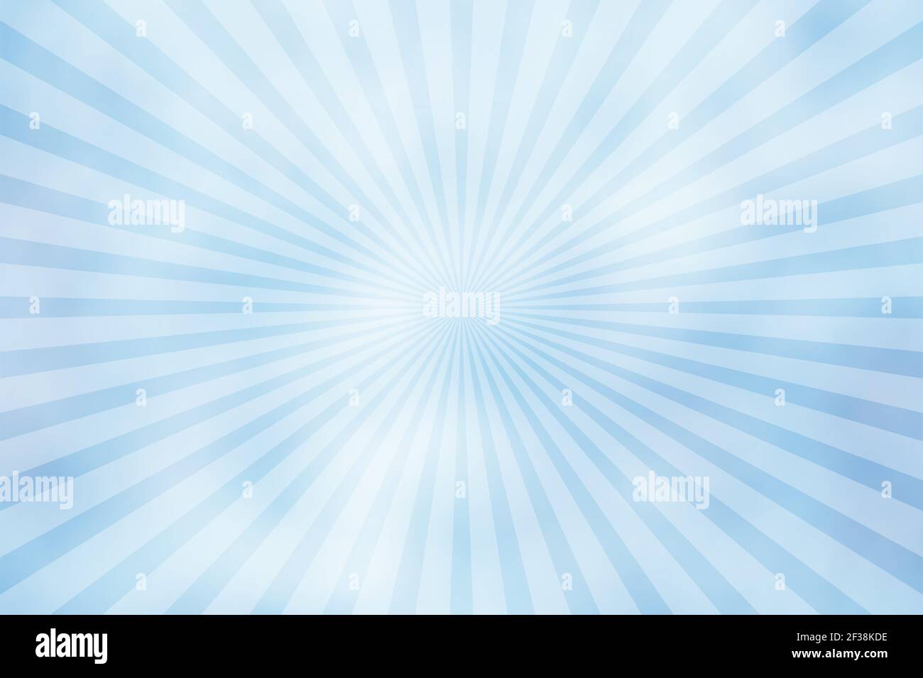 Hellblauer strahlender Hintergrund (oder Sunburst-Stil) Stockfoto