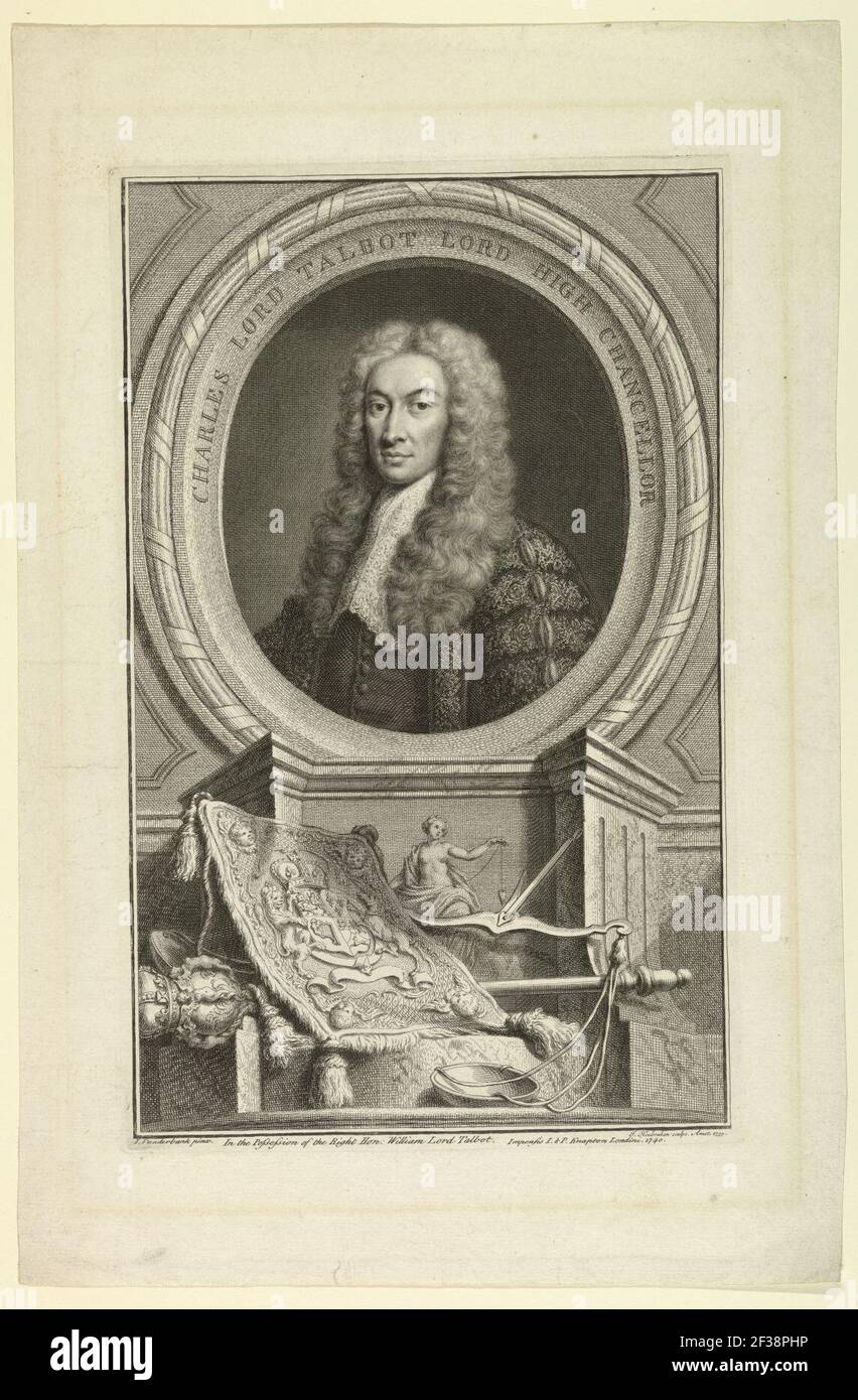 Print, Charles Baron Talbot of Hensol, 1739–40 Stockfoto