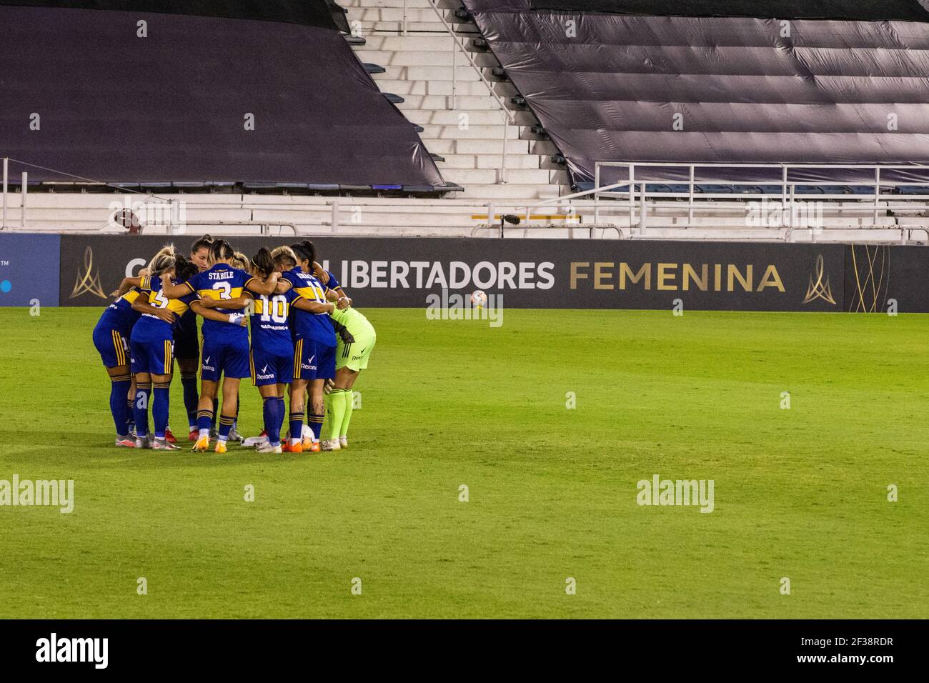 Buenos Aires, Argentinien. März 2021, 14th. Boca Juniors und America de Cali im Jose Amalfitani Stadion in Liniers, Buenos Aires, Argentinien. Kredit: SPP Sport Presse Foto. /Alamy Live Nachrichten Stockfoto