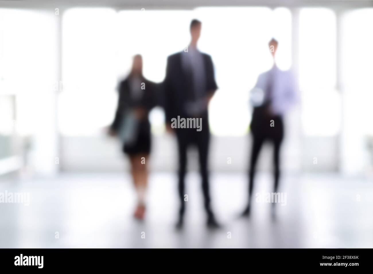 Verschwommen Geschäft Leute in Halle stehen, können als Hintergrund verwendet werden Stockfoto