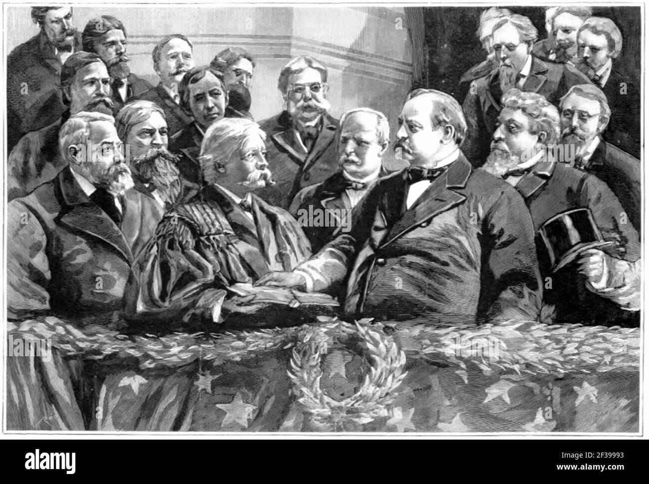 Proclamación de Grover Cleveland. Stockfoto