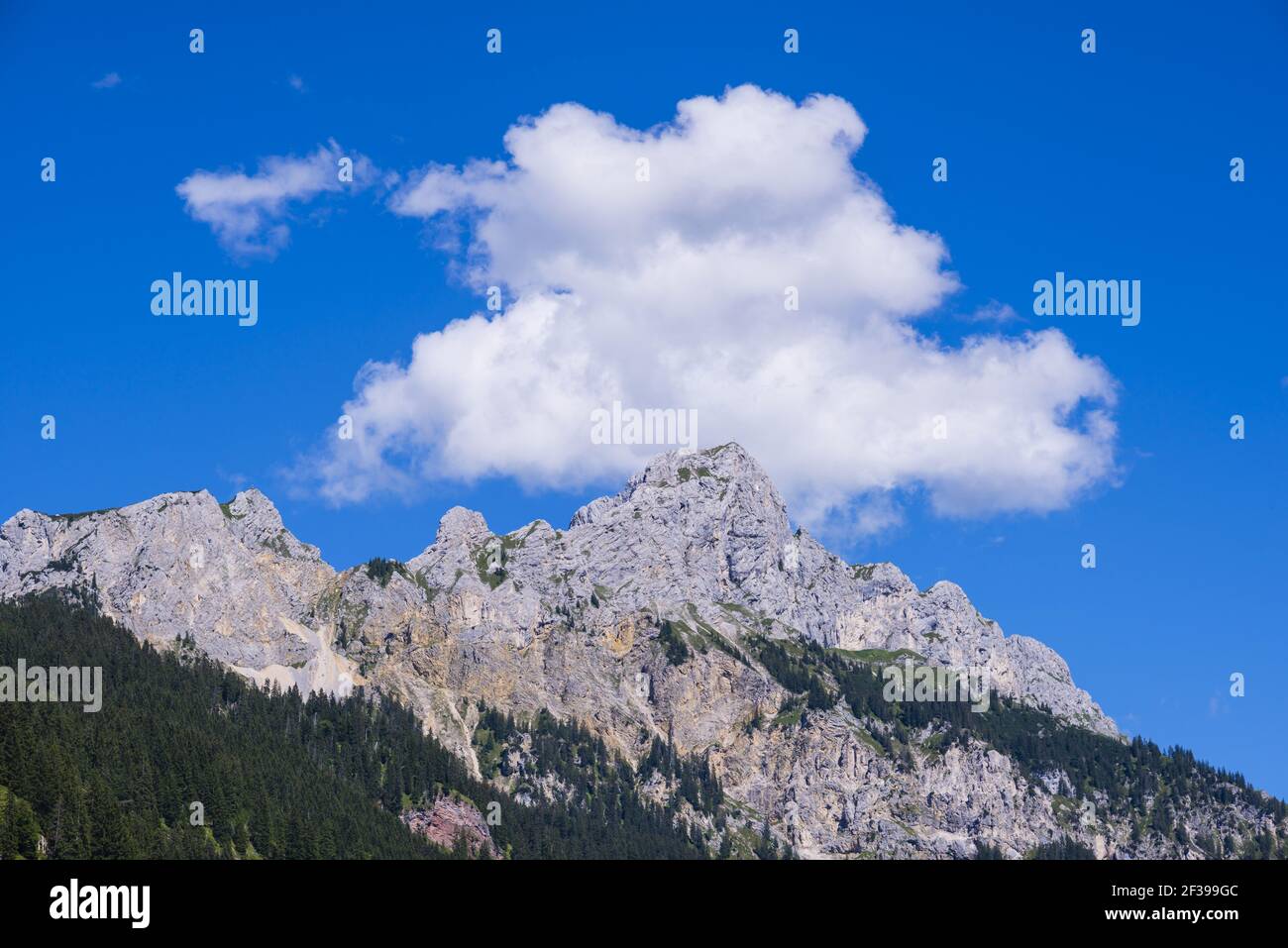 Geografie / Reisen, Österreich, Red Flueh, 2108m, Tannheim Mounts, Allgäuer Alpen, Panorama-Freiheit Stockfoto