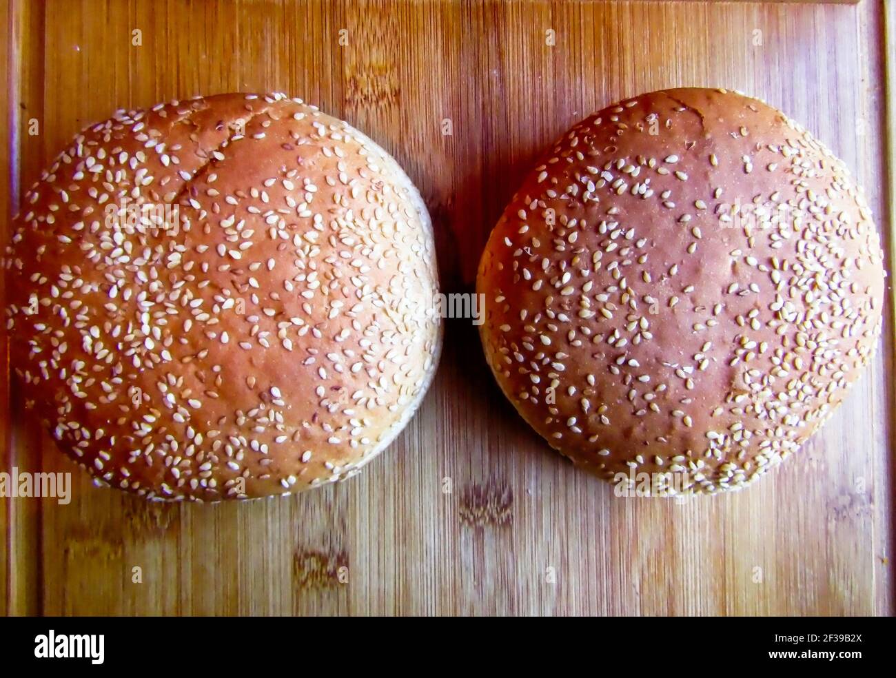 Brötchen für Burger Stockfoto