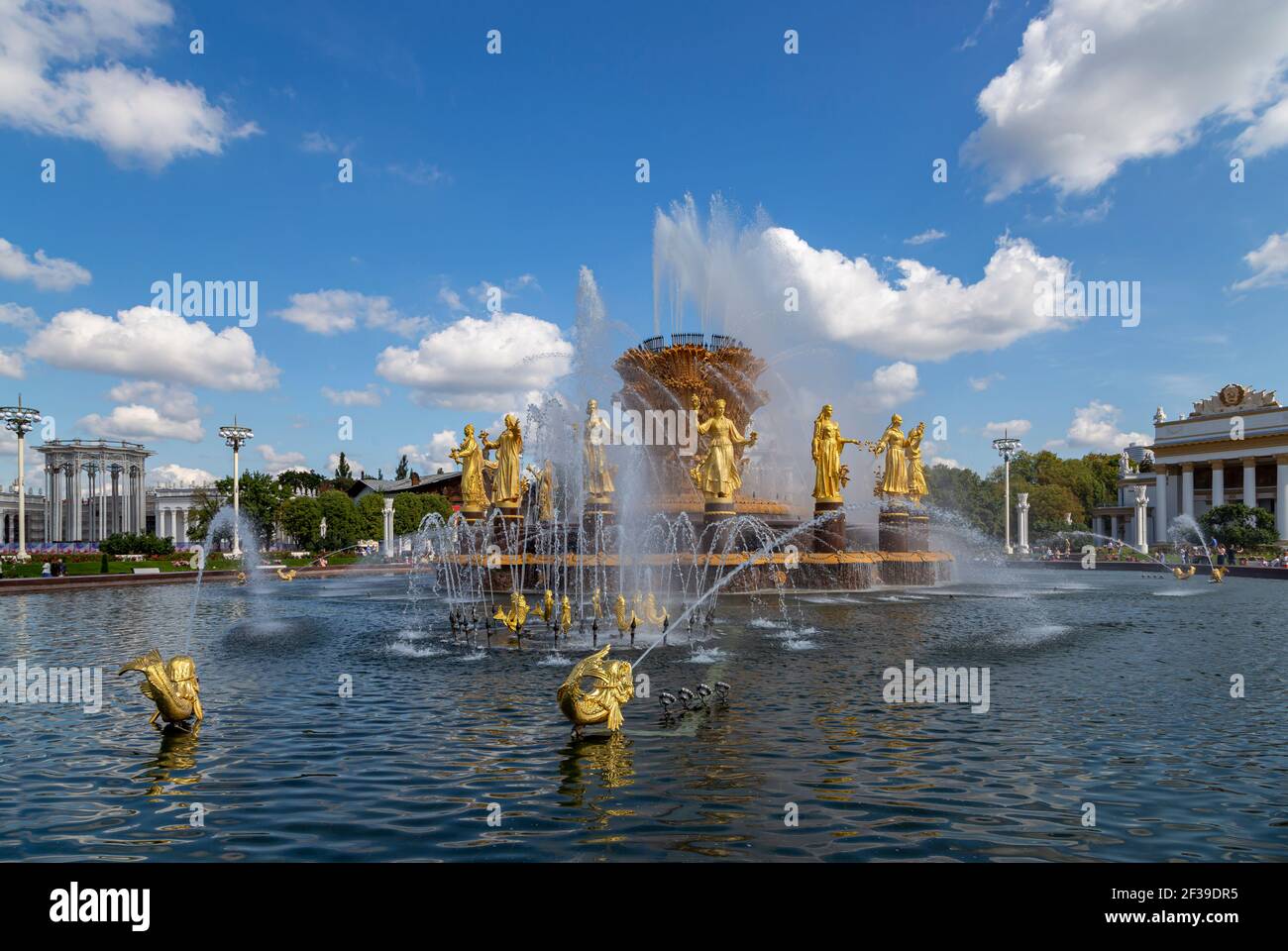 Brunnen Freundschaft der Nationen(195154, das Projekt des Brunnens von