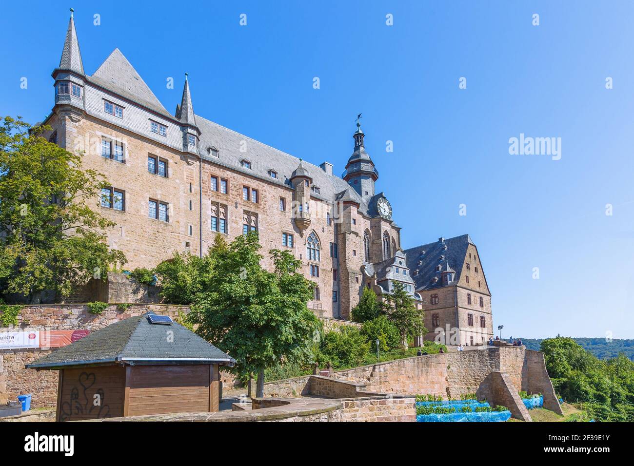 Geographie / Reisen, Deutschland, Hessen, Marburg, Marburg an der Lahn, Landgrafenburg, Additional-Rights-Clearance-Info-not-available Stockfoto