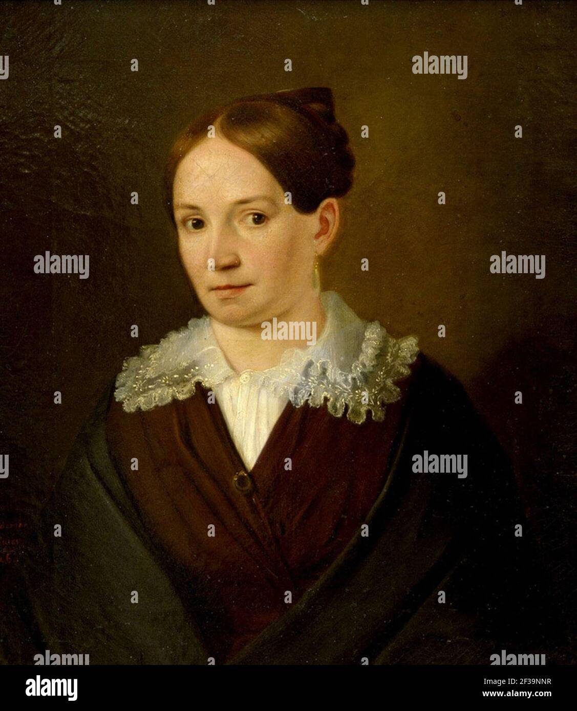 Proua Krügeri portree (Kunstni, Woldemar Friedrich Krüger, Stockfoto