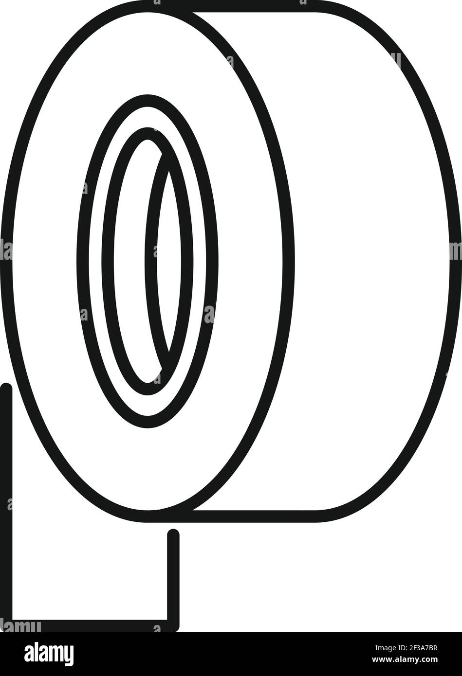 Papierband-Scotch-Symbol, Umrissstil Stock Vektor