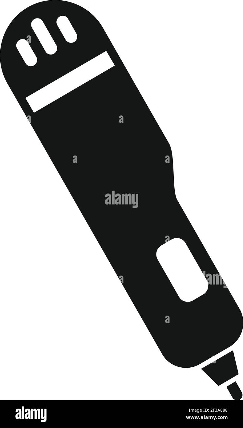 Drucken Stift Symbol, einfache Stil Stock Vektor