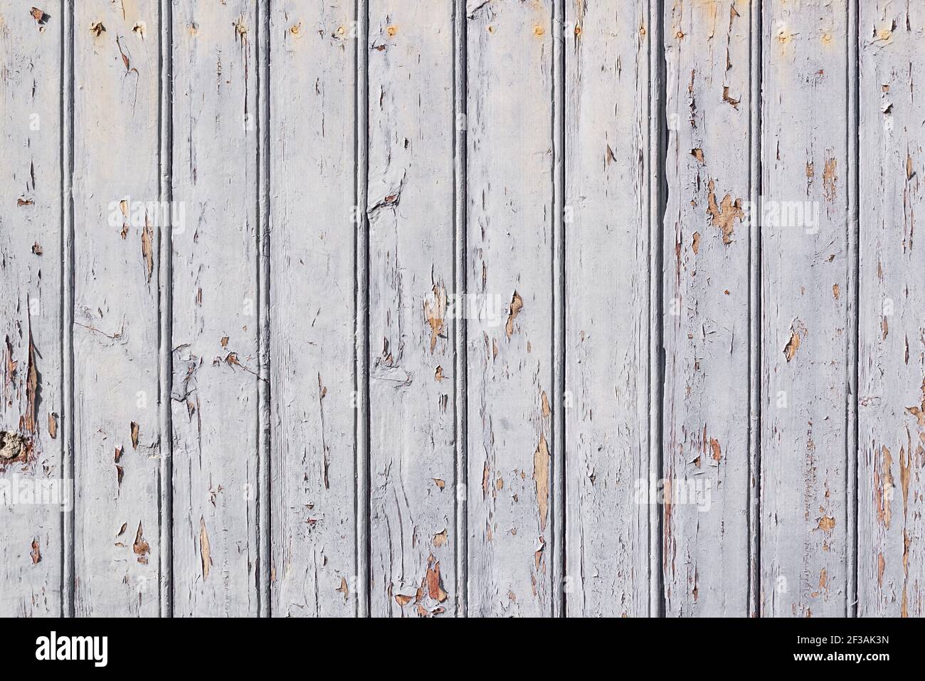 Weiß bemalter Holzplanken Hintergrund Stockfoto