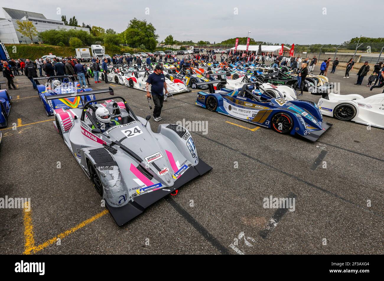 Ambiance Pre-Grid während der 2019 FFSA GT4 französisch Meisterschaft, vom 19. Bis 22. april, in Nogaro, Frankreich - Foto Jean Michel Le MEUR / DPPI Stockfoto