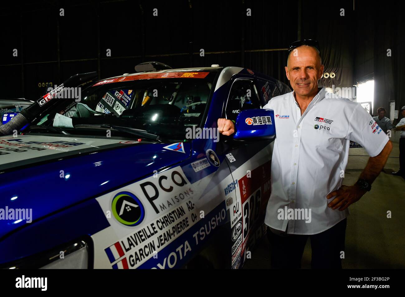 Lavieille Christian (Fra), Toyota, Toyota Karosserie, Auto, Auto, Porträt während der administrativen und technischen Abnahme der Dakar 2020 in Jeddah, Saudi-Arabien vom 2. Bis 4. Januar 2020 - Foto DPPI Stockfoto