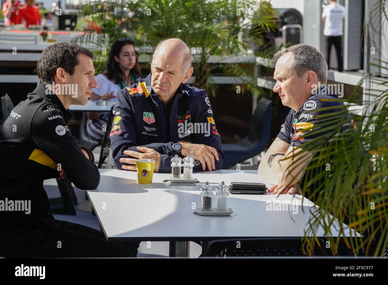 TAFIN Remy (Fra), Motor Technical Director Renault Sport F1, Portrait NEWEY Adrian, Chief Engineering Officer Red Bull Racing, Portrait während der Formel-1-Weltmeisterschaft 2018, Grand Prix of Canada vom 7. Bis 10. Juni in Montreal - Foto Frederic Le Floc'h / DPPI Stockfoto