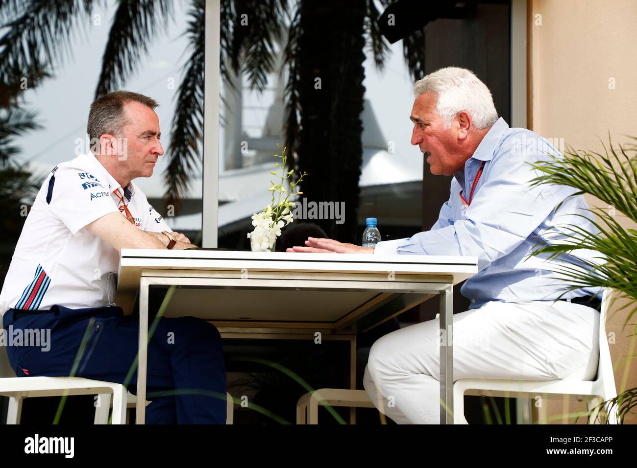 LOWE Paddy (gbr), Chief Technical Officer, Williams F1, SPAZIERGANG Lawrence während der Formel 1 FIA Weltmeisterschaft 2018, Bahrain Grand Prix, in Sakhir vom 5. Bis 8. April - Foto DPPI Stockfoto