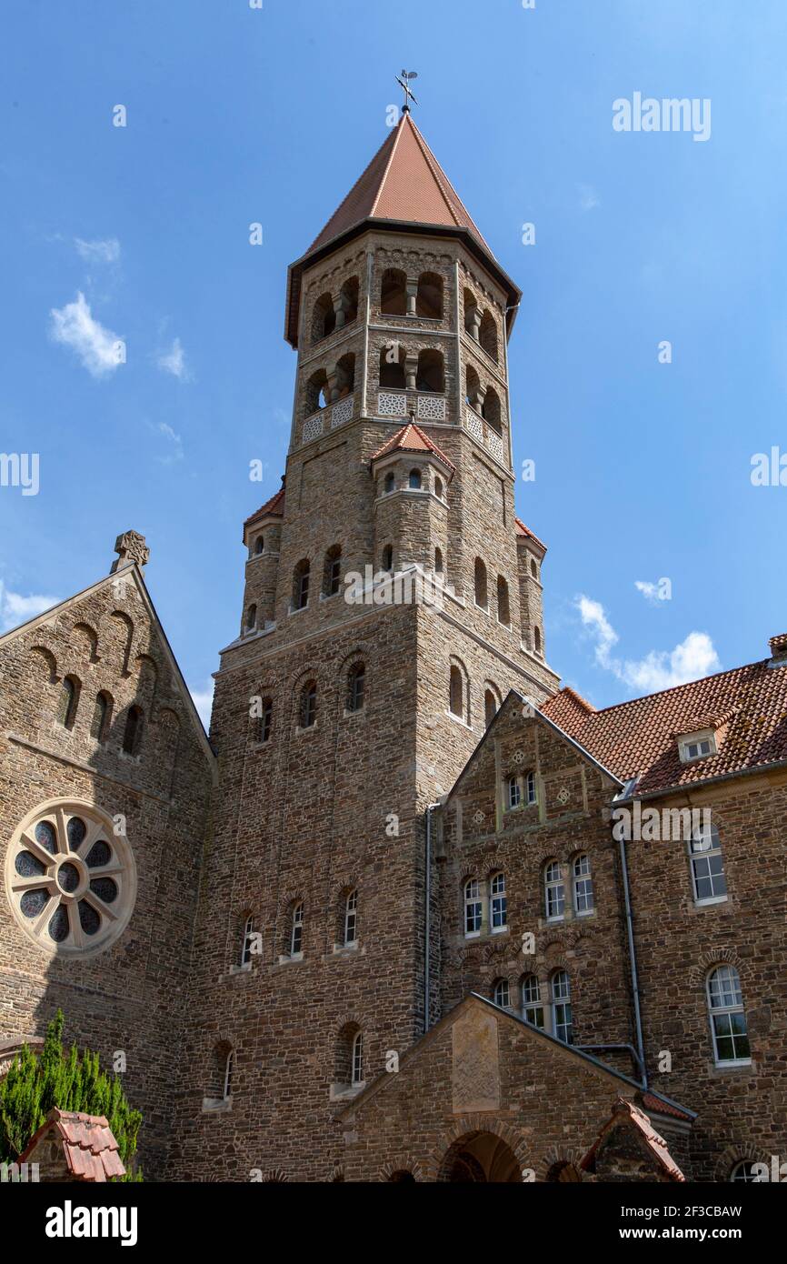 Luxemburg: Benediktinerkloster, Benediktinerkloster Saint-Maurice de Clervaux Stockfoto