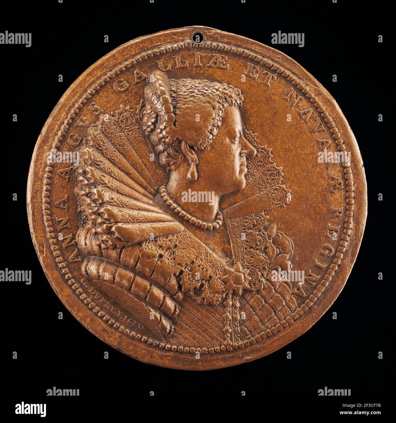 Anne von Österreich, 1601-1666, Ehefrau von König Ludwig XIII. Von Frankreich 1615 [Rückseite], 1620. Stockfoto