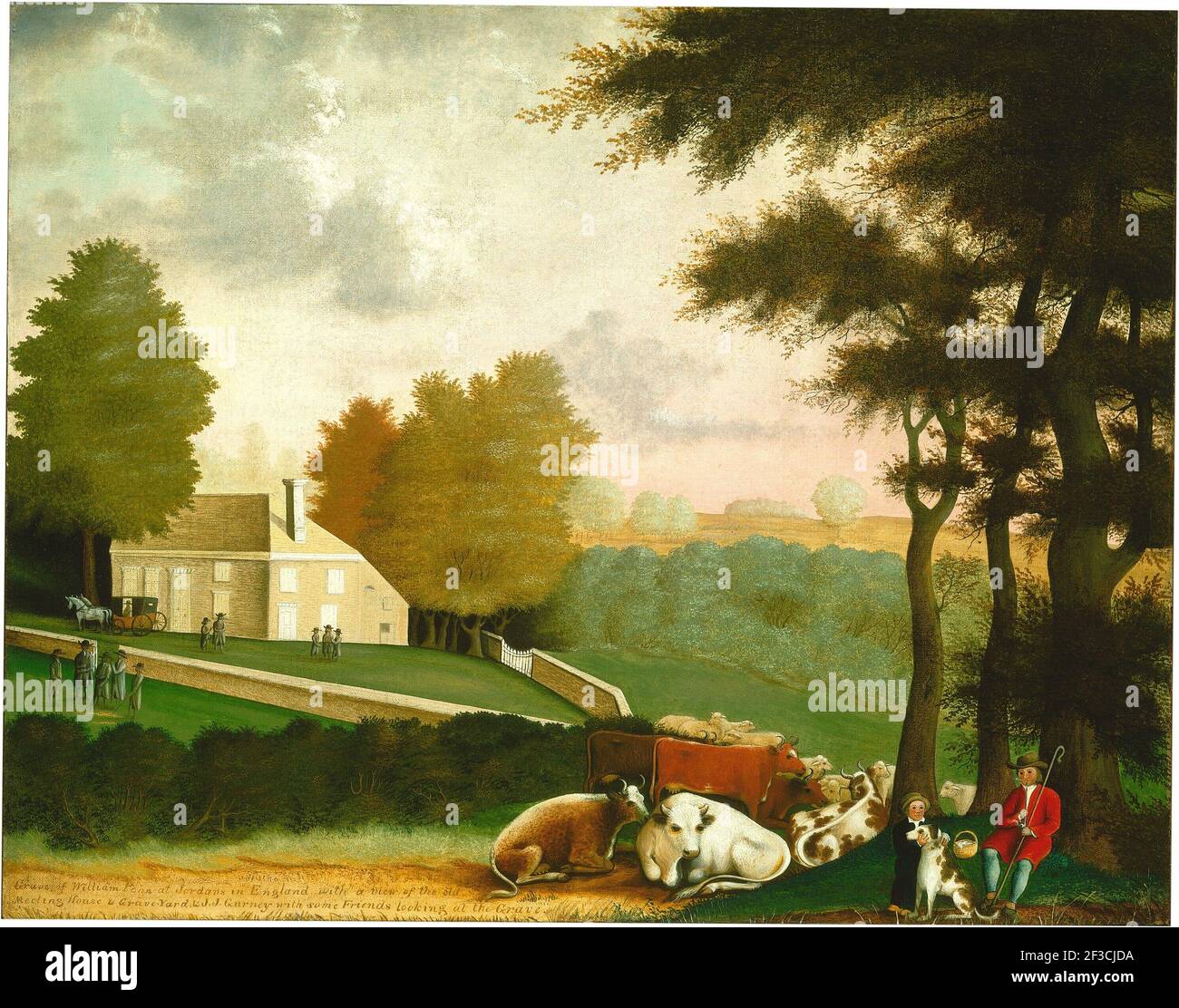 Das Grab von William Penn, c. 1847/1848. Stockfoto