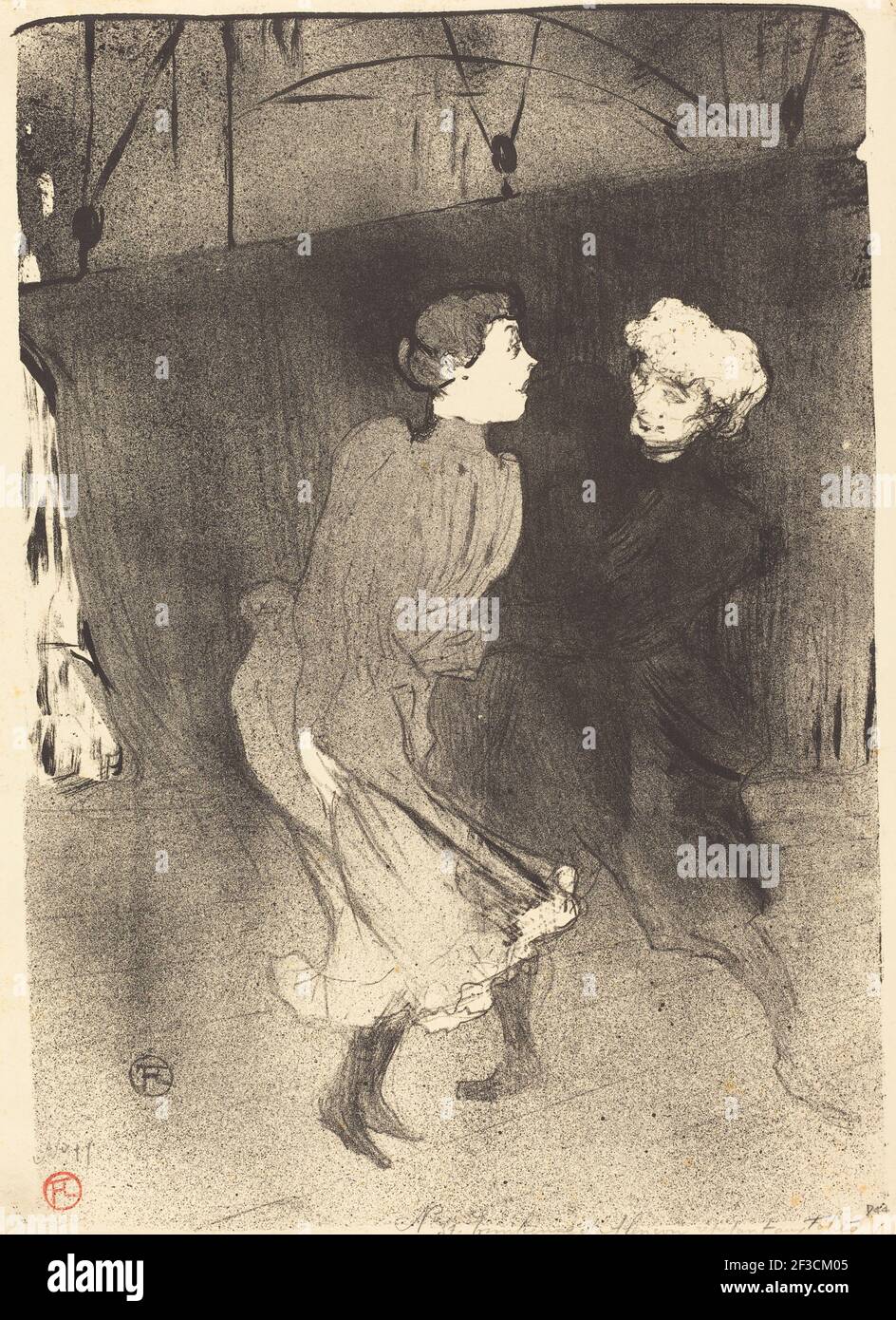 Generalprobe im Folies-Bergere (R&#xe9;p&#xe9;tition g&#xe9;n&#xe9;rale aux Folies-Berg&#XE8;RE), 1893. Stockfoto