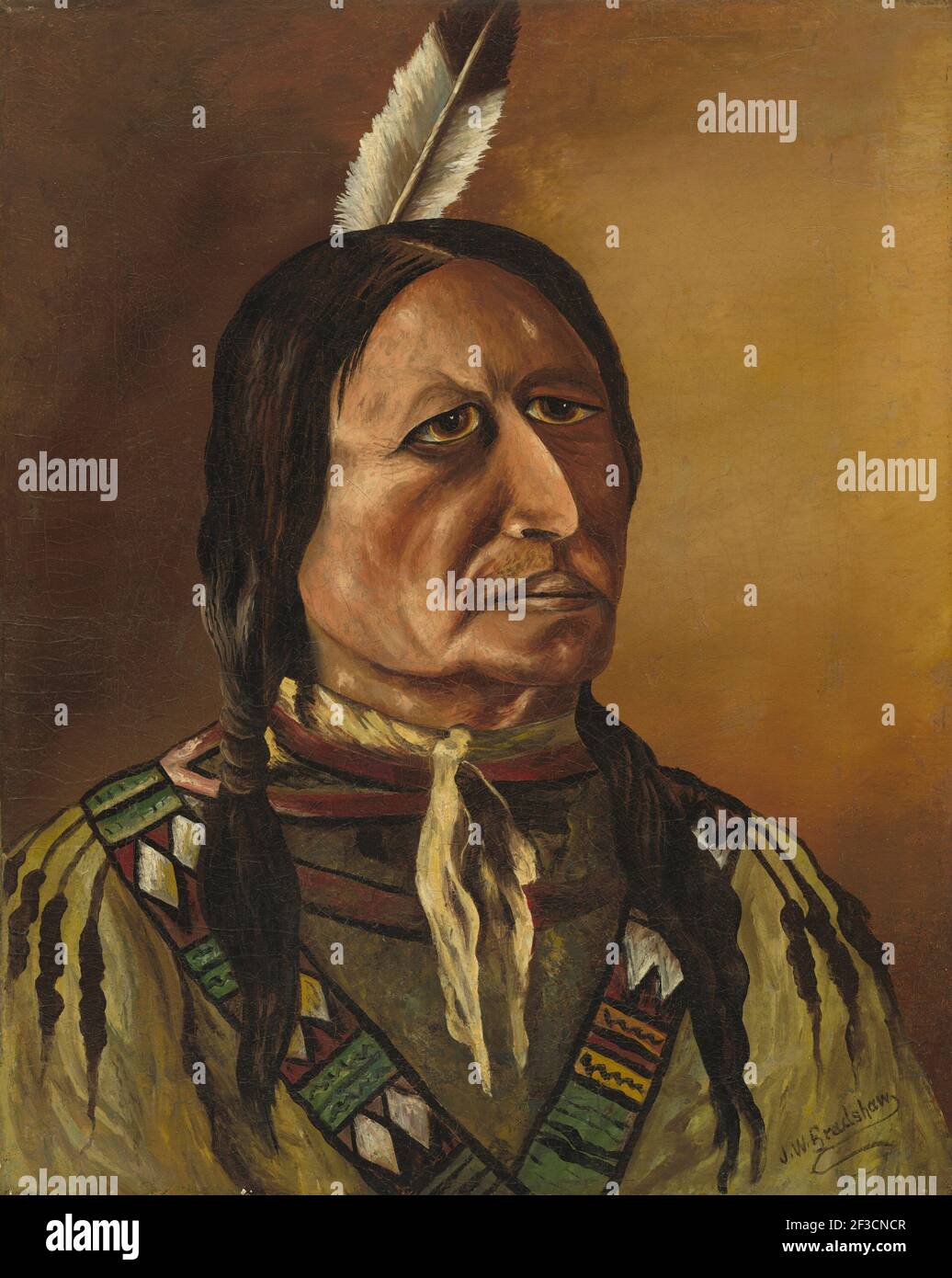 Plains Indian, viertes Viertel 19th Jahrhundert. Stockfoto