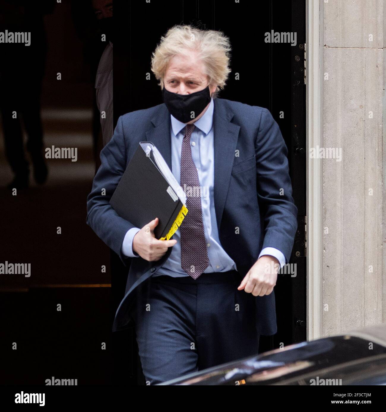 Premierminister Boris Johnson verlässt am März die Downing Street 10 16th 2021 Stockfoto