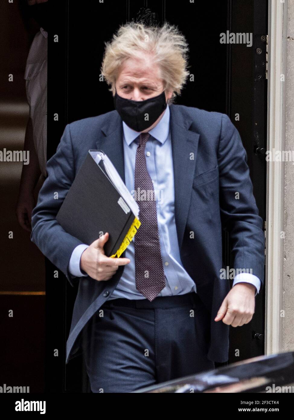 Premierminister Boris Johnson verlässt am März die Downing Street 10 16th 2021 Stockfoto
