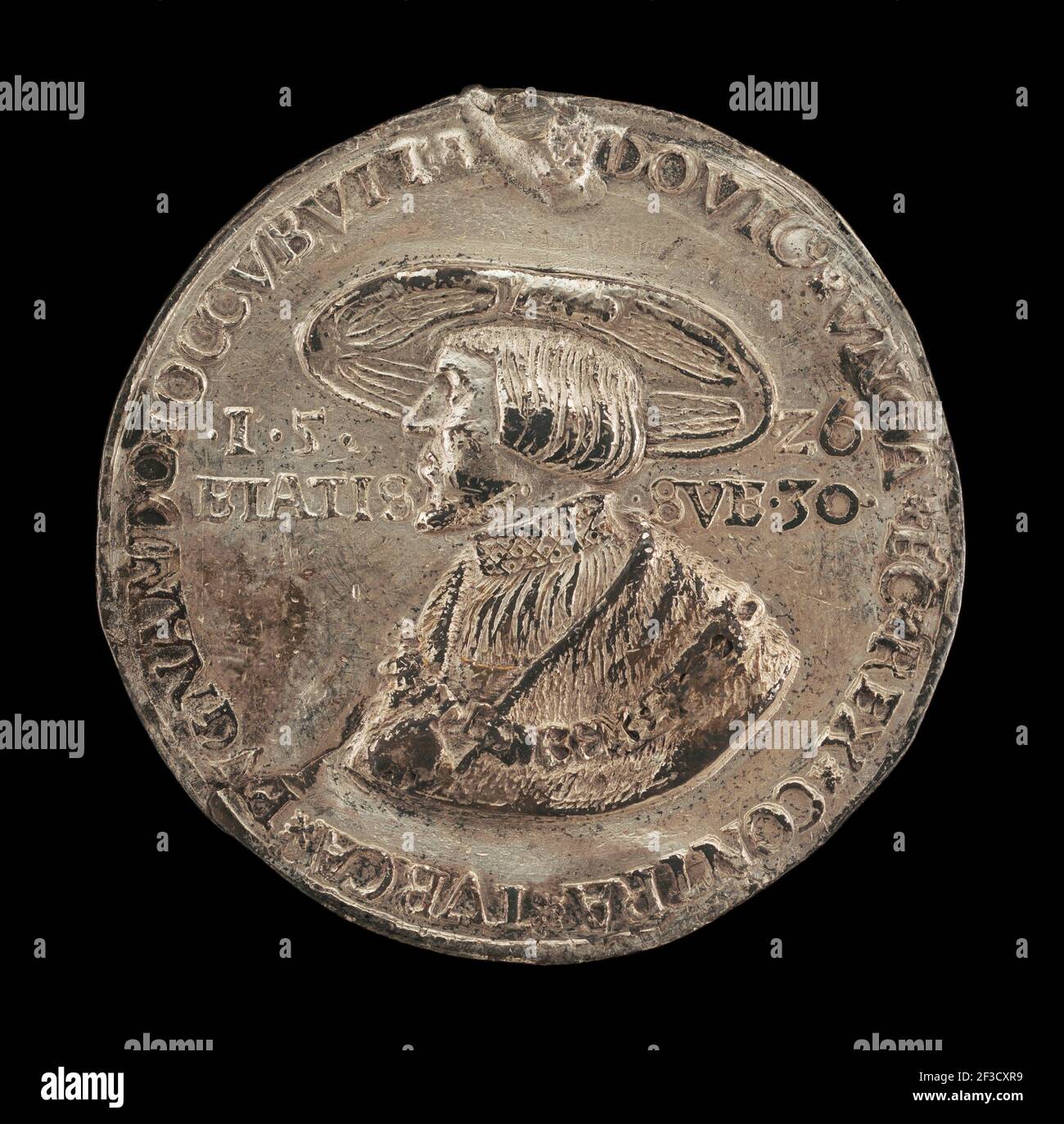 Ludwig II., 1506-1526, König von Ungarn und Böhmen 1516 [Vorderseite], 1526. Stockfoto