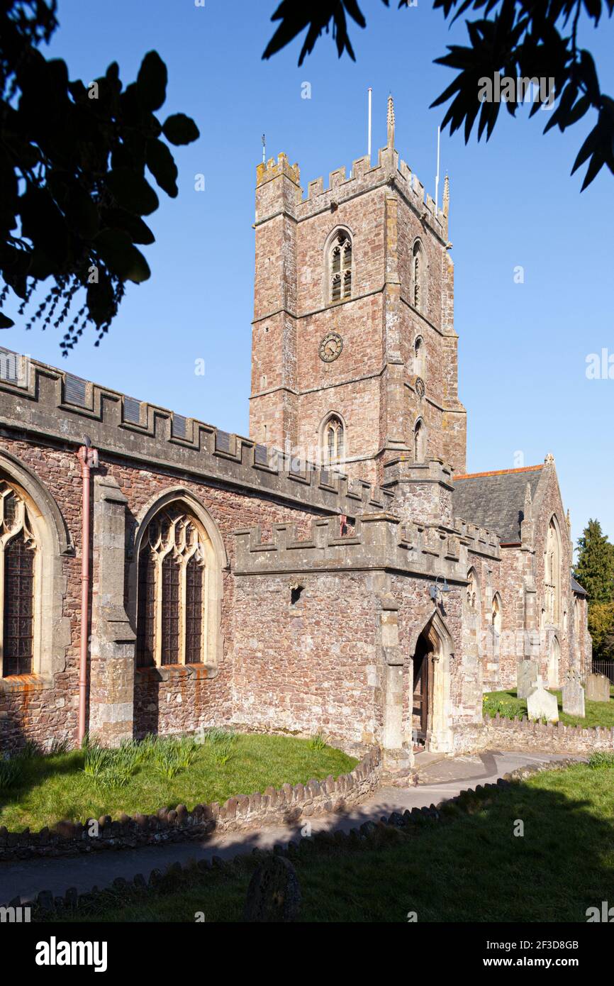 St. Georges Kirche in der Exmoor Stadt Dunster, Somerset UK Stockfoto