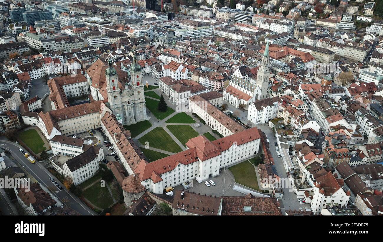 Stadtzentrum von St.Gallen, Schweiz Stockfoto