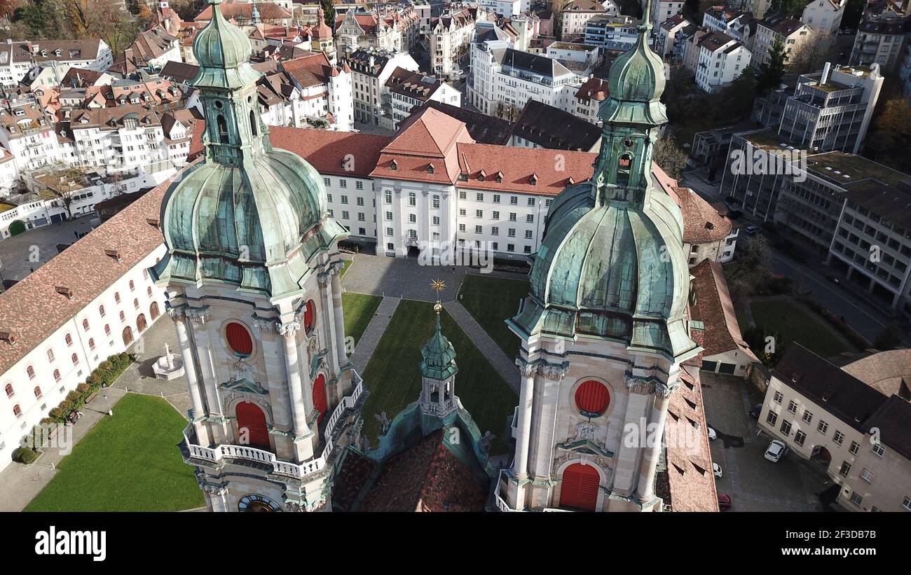 Stadtzentrum von St.Gallen, Schweiz Stockfoto