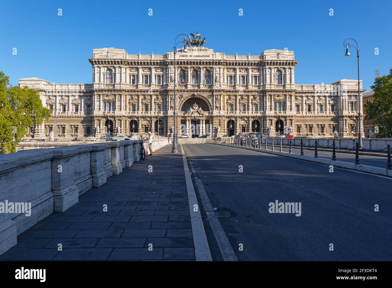 Italien, Rom, Justizpalast (Palazzo di Giustizia), Sitz des Obersten Kassationsgerichts (Corte Suprema di Cassazione), Wahrzeichen der Stadt Stockfoto