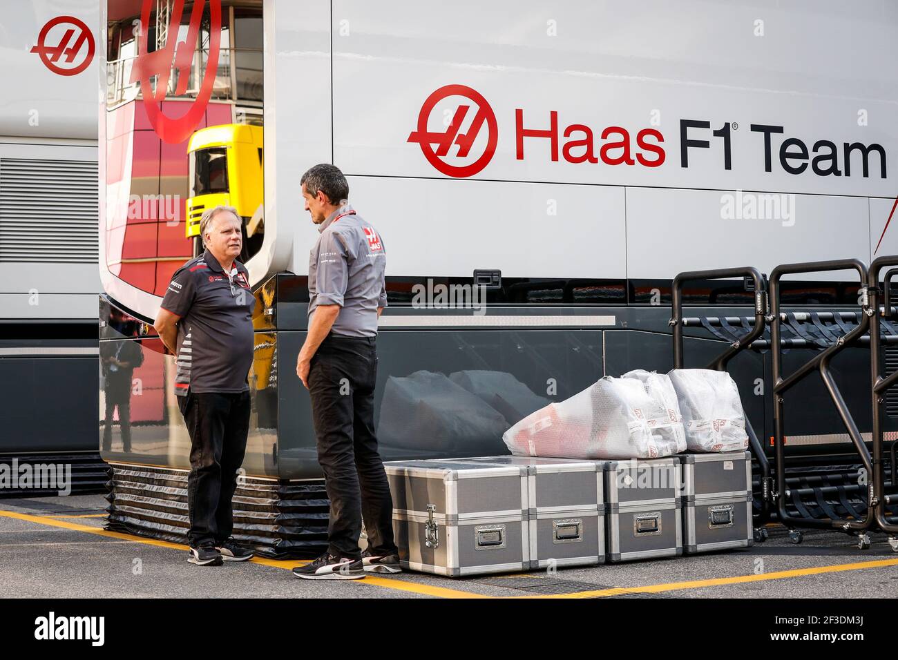 STEINER Günther (ita), Teamchef Haas F1 Team, HAAS Gene (usa), Gründer und Vorsitzender von Haas Automation, Portrait während der Formel 1 FIA Weltmeisterschaft 2018, Italien Grand Prix, in Monza von august 30 bis september 2 - Foto Florent Gooden / DPPI Stockfoto