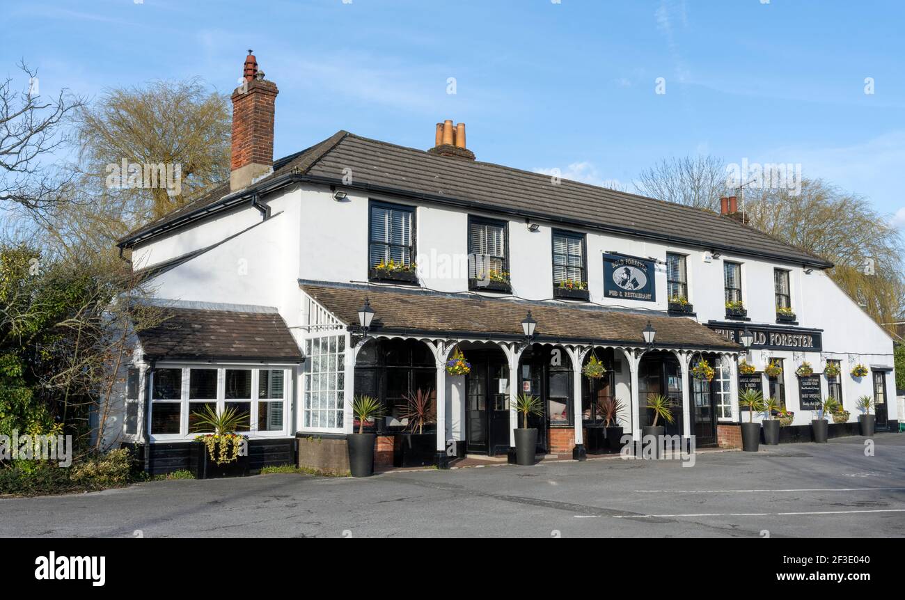 The Bold Forester Public House, Bridge Road, Sarisbury Green, Hampshire, England, VEREINIGTES KÖNIGREICH Stockfoto