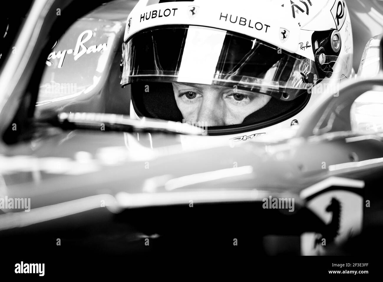 VETTEL Sebastian (ger), Scuderia Ferrari SF71H, Aktion während der Formel 1 Wintertests 2018 in Barcelona, Spanien vom 6. Bis 9. März - Foto Antonin Vincent / DPPI Stockfoto