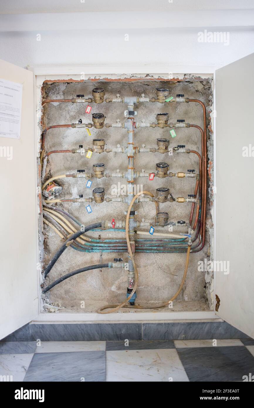 Gemeinschaftliche Wohnung Meter in der Altstadt von Sassari Stockfoto